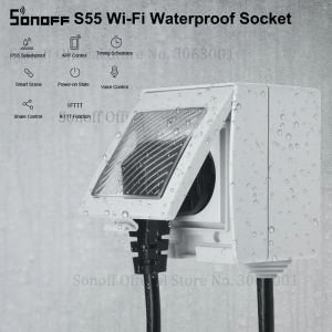 Control Toma de Corriente Inteligente Sonoff S55 Nieprzepuszczalny IP55 WIFI Temporizador al aire libre au/eu/uk/us/za enchufes app/vocie contr