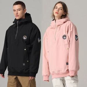 Jaquetas 2023 nova jaqueta de esqui feminina com capuz esportes ao ar livre jaqueta de snowboard quente terno de esqui superior à prova de vento à prova dwindproof água roupas de inverno