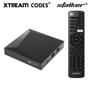 Meelo Plus XTV Pro Stalker Android 9.0 Smart -TV -Box 2GB 16 GB AMLOGIC S905X3 5G Dual WiFi Xtream -Codes Setzen Sie Top -Box 1000m Lan 4K HD Media Player