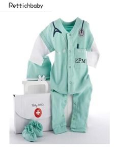 Cute New Summer Clothing for Baby Even Doctors Breasted Mini Baby Romper Y200320274P1704584