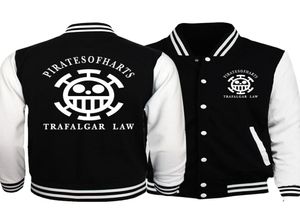 One Piece Jacke Männer Japan Anime Stroh Hut Luffy Jacken Herren 2018 Frühling Herbst Schlank Baseball Uniform Trafalgar Law Mantel homme9688060