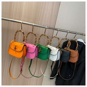 Women's Bamboo Joint Handbag, 2024 New Minimalist, Stylish Small Street Trend Single Shoulder Bag, Crossbody Bag 75% Factory Wholesale