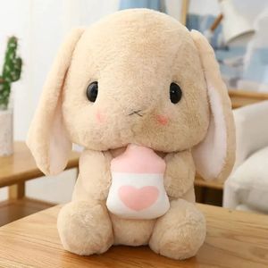2024 Długouszek Pchane zwierzę słodkie RAodish Rabbit Doll Doll rzucaj poduszką dla lalki urodzinowej dla dzieci t