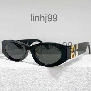 Óculos de sol Miu Luxo Lentes Ovais UV400 Resistente à Radiação Personalizado Retro Mulheres Pequeno Quadro Óculos Placa Avançada Alta Beleza X07101q9uNTRF