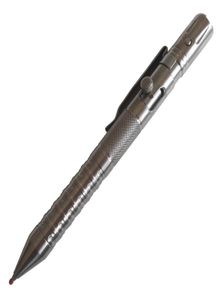 EDC di campeggio esterna di sopravvivenza tattica autodifesa Bolt Action Pen titanio interruttore di vetro LED torcia elettrica Pen9445969