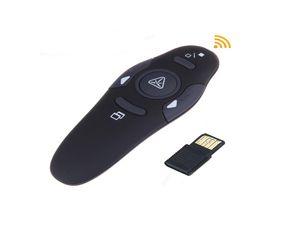 Bezprzewodowy prezenter z czerwonymi wskaźnikami laserowymi PET USB RF Pilot Control PPT PowerPoint Prezentacja 7002249