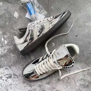 2024 Walia Leopard Pony Sam Bas Bonner Silver Low Originals Buty Tonal Białe czarne koronkowe projektantów mężczyzn Kobiet Sneakers Casual Shoe Najwyższa jakość IE0578/IG8181/IE0580