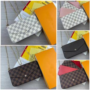 2024 Ny högkvalitativ multi pochette väska lyxig plånbok mini purses crossbody designer väska kvinna handväska axelväskor designers kvinnor handväskor 3 st