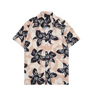 Designer Shirt 24SS Mens Button Up قمصان طباعة القميص البولينج قميص هاواي الأزهار غير الرسمية للرجال رفيع النحافة