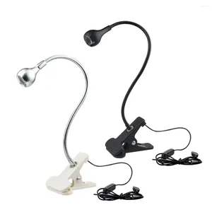 Table Lamps USB Powered Led Book Light Night Lamp Clip-On Desk 1W Flexible Reading For Travel Bedroom Room Decoration