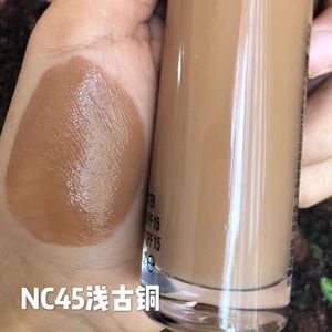 Foundation Makeup Full täckning 35 ml Primer Moisturizer SPF 19 Contour Liquid Cosmetics 9 Colors Make Up Woman Foundations Wheat Bronzer Stage Makeup 695