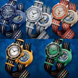 42mm designer relógio homens oceano relógios de luxo de alta qualidade azul verde amarelo quartzo montre oceano pacífico relógios de pulso aaa qualidade popular sd049
