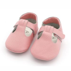 Outdoor Genuine Leather first walker with TStrap for Babies and Toddlers anti slip baby shoes for 024 month
