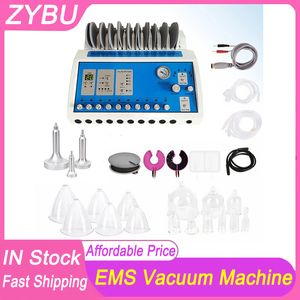 Professional 2in1 EMS Vacuum Body Shaping Breast Enlargement Beauty Machine Russian Waves Muscle Stimulation Vacuum Cup Butt Lifting Infrared Heat Micro Current