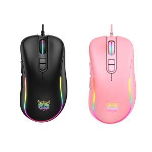 Mouse Mouse da gioco squisito Mouse mouse per computer con luci RGB colorate Ricevitore USB 6 livelli DPI per desktop portatile da gioco