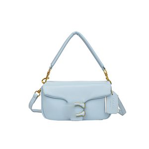 Varumärke 2024 Kvinnors dagspaket med avancerad konsistens Fashionabla French Solid Color Crossbody Bag Gril's Handbag Fashionable Shoulder Bag Chain Bag