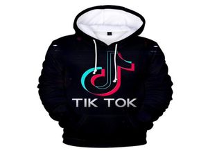 Tik Tok 3D Baskı Kadın Hoodies Sweatshirts Harajuku Street Giyim Hip Hop Külkü Kapşonlu Ceket Kadın Terzo Terzyapı Unisex Tops2309975