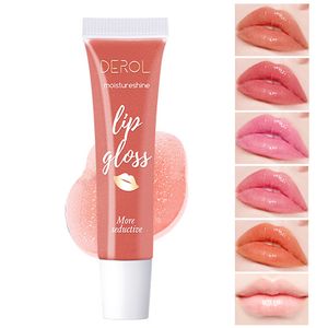 French Kiss Shine Lip Gloss fuktgivande pärla tonad läppbalsam skimmer läpp plumpar glansar hög glansig pigmentrör makeup grossist