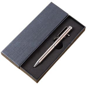 Andra Taktiska tillbehör Titanium TC4 CNC PL BOLT TYPE POCKT CLIP Självförsvar Pen Glas Breaker Outdoor Survival EDC Gear Tool