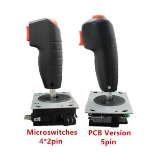 Joysticks Arcade Game Cabinet Mini Grap Flight Joystick Trigger Top Fire Button Replacement Microswitch/PCB With/No Vibration To Choose