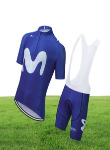 Blue Movistar Cycling Team Jersey 20d Shorts MTB Maillot Rower koszulka Downhill Pro Mountain Rower Suit6058817