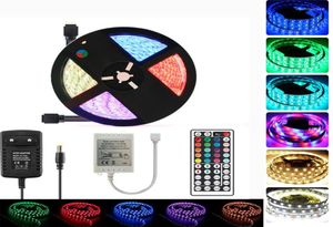 Strips RGBW LED Strip Light Neon Tape Waterproof 12V 5M RGB RGBWW Flexible With IR Remote Controller RBG2612846