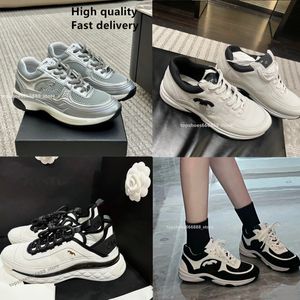 2024 New Spring Designer Daddy Shoes cd Platform Women's Sports Shoes Woman Height Increase Luxury brand Shoes Summer Campus Student Sneakers double Black White c