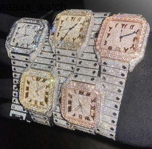 Diamonds Watch Wristwatch Carters Mens Luxury Automatic Vvs1 Iced for Men Movement Womens Mens Montre Homme Watchs Wristwatch Montr De