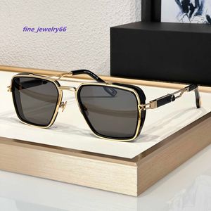 Óculos de sol da moda para homens e mulheres verão THE AMARI Popular Outdoor Beach Drive Estilo Anti-Ultravioleta Quadrado Clássico Acetato + Metal Óculos de Armação Completa Caixa Aleatória