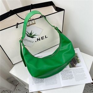 Shoulder Bags For Women Fashion Green Dumplings Crossbody Handbag High-capacity Soft Leather Leisure Tote Female Designer Bag Cros254J