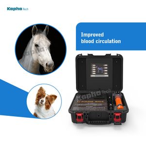 Suitcase ESWT Horses Machine Stoßwellentherapiegerät für die Gesundheit von Pferden mit 7 Spitzen