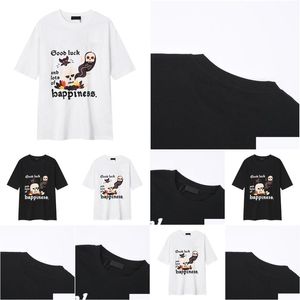 T-shirt da uomo 24Ss Inizio primavera Camicie di jeans Pantaloncini Italia Parigi Uomo Donna High Street Fashion Maniche corte Os Estate T-shirt traspirante D Otw3R