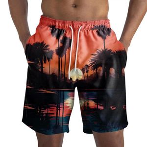 Men's Shorts Board Casual Vacation Fashion Hawaiian Printed Summer Daily Surf Strapped Fitting Sport