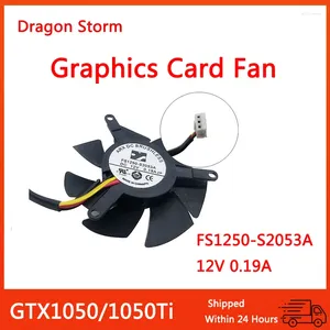 Bilgisayar Soğutma İyi Test Edilmiş Gigabayt GTX1050/1050TI FS1250-S2053A 12V 0.19A Grafik Kartı Fan