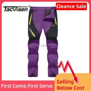 Women's Jeans TACVASEN Outdoor Water Resistance Hiking Mountain Pants Womens Winter Fleece Trousers Ski Snowboard Pants Lady Softshell Pants