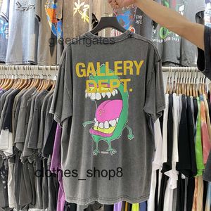 Designer Tshirts Mens Sweaters Hoodies Sogd Gallerry Deptt dimma High Street Vintage Cartoon Print Loose Round Neck Short Sleeve T-shirt ZCUA HDKT