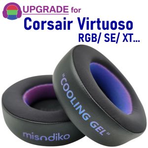 Аксессуары Misodiko модернизированные подушки для ушных подушек замена для Corsair Virtuoso RGB Беспроводная гарнитура SE/ XT Гульнина