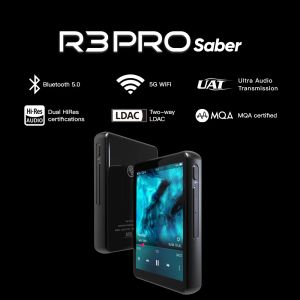 Игрок Hiby R3pro Sabre Music Player mp3 5G Wi -Fi -потоковая сеть нанимает без потерь цифровой аудио прилив MQA LDAC DSD DAC 2*ES9218P