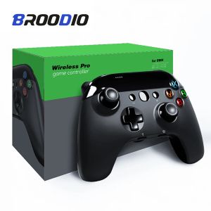 Gamepads Broodio Bluetooth kontroler gier bezprzewodowy gamepad dla Nintendo Switch Pro PC na Android telefoniczne gry joystick sterowanie gamePadami