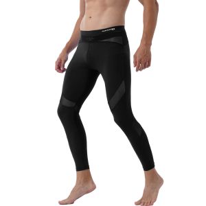 Pantaloni da uomo fitness pantaloni attillati pantaloni della tuta yoga in vita medio che corre legging