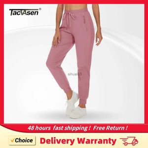 Women's Jeans TACVASEN Quick Dry Hiking Pants Womens Casual Long Pants Elastic Waist Zipper Pocket Athletic Trousers Running Workout Bottoms