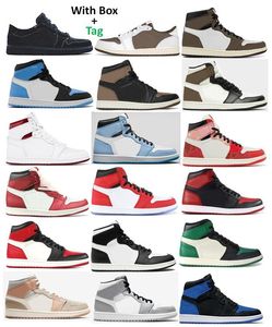 Basketball Shoes TS Mocha escura criada em Chicago Lost e encontrou Universidade Azul Metallic Borgonha Hyper Royal Origin Story Unc Toe Shadow Pine Green Men Sports Sports