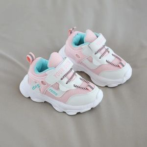 Utomhus mjuk botten höst barn flicka unisex sneakers baby sportskor för barn pojke mode mesh nonslip casual sko 2021 1 2 3 6 år