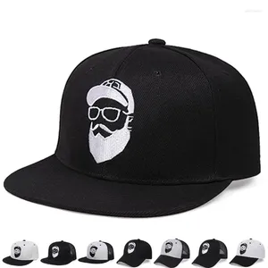 Berretti da baseball Barba Vecchio Berretto da baseball ricamato Uomini e donne Moda Estate Cappello a rete Casual regolabile Strada Hip Hop Tesa piatta