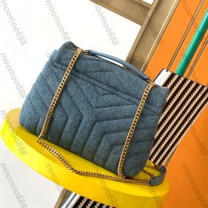 Высококачественная женская джинсовая сумка-конверт с откидным зеркалом, сумка через плечо с золотым ремешком-цепочкой, сумки через плечо, дизайнерская сумка