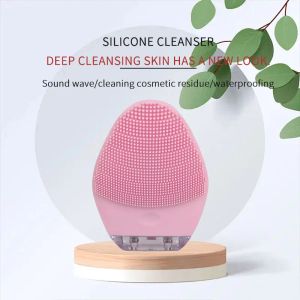 Massageador elétrico inteligente ferramentas de limpeza escova facial e endurecimento da pele spa beleza alívio massageador escova em casa limpador de silicone