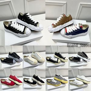 Designer Maison Mihara Yasuhiro Sapatos de Lona Casuais Peterson OG Baixo Dissolução Sapatos Luxo Verde Preto Branco Grosso Solado Homens Mulheres Sports Board Sneakers