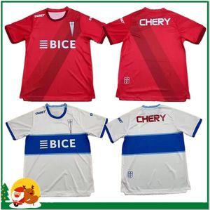 24 25 Universidad Catolica Mens Soccer Jerseys MENOSSI ZAMPEDRI PINARES MONTES DI SANTO Home Away Football Shirt Short Sleeve Uniforms