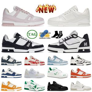 Top Quality Calfskin White Black Luxury Low OG Original Overlays Casual Designer Shoes Virgil Sneakers Trainer Leather Loafers Womens Mens Platform