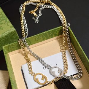 2024 Designers Love Pendant Neckor for Women Gold Choker Women Jewelry Party Present Letter Stämpel Stämpel Rostfritt stål Slickhalsband Passale G24346PE-3